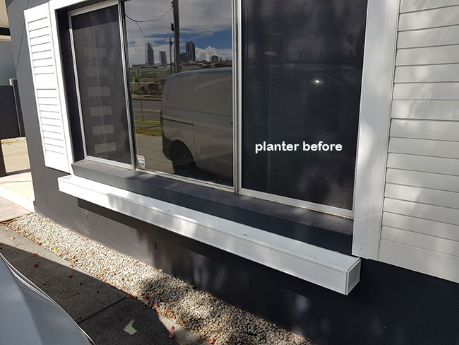 Before & After Shots..... Outdoor Planters