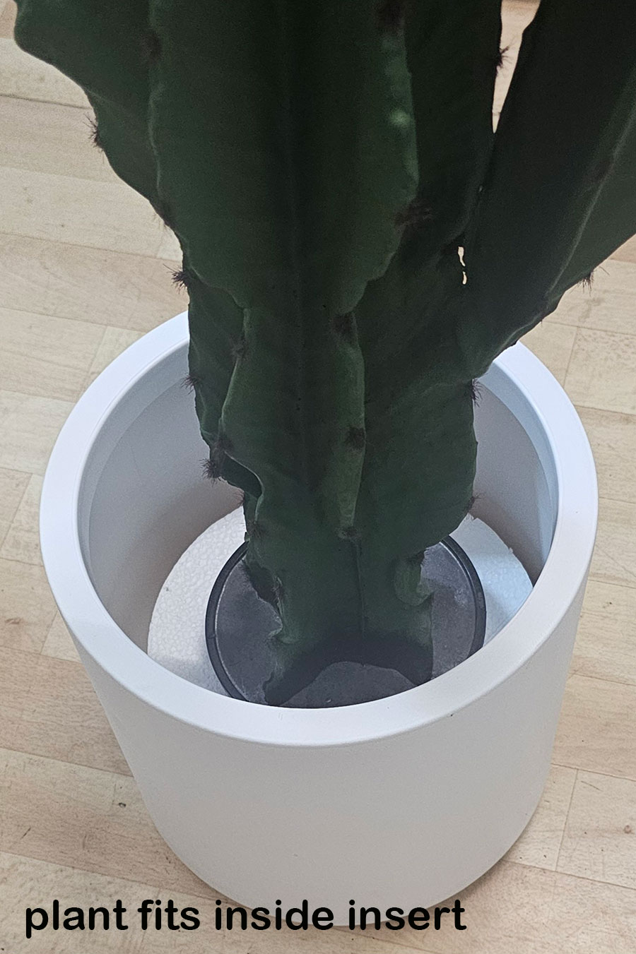 Planters- Cylinder Pot med -white