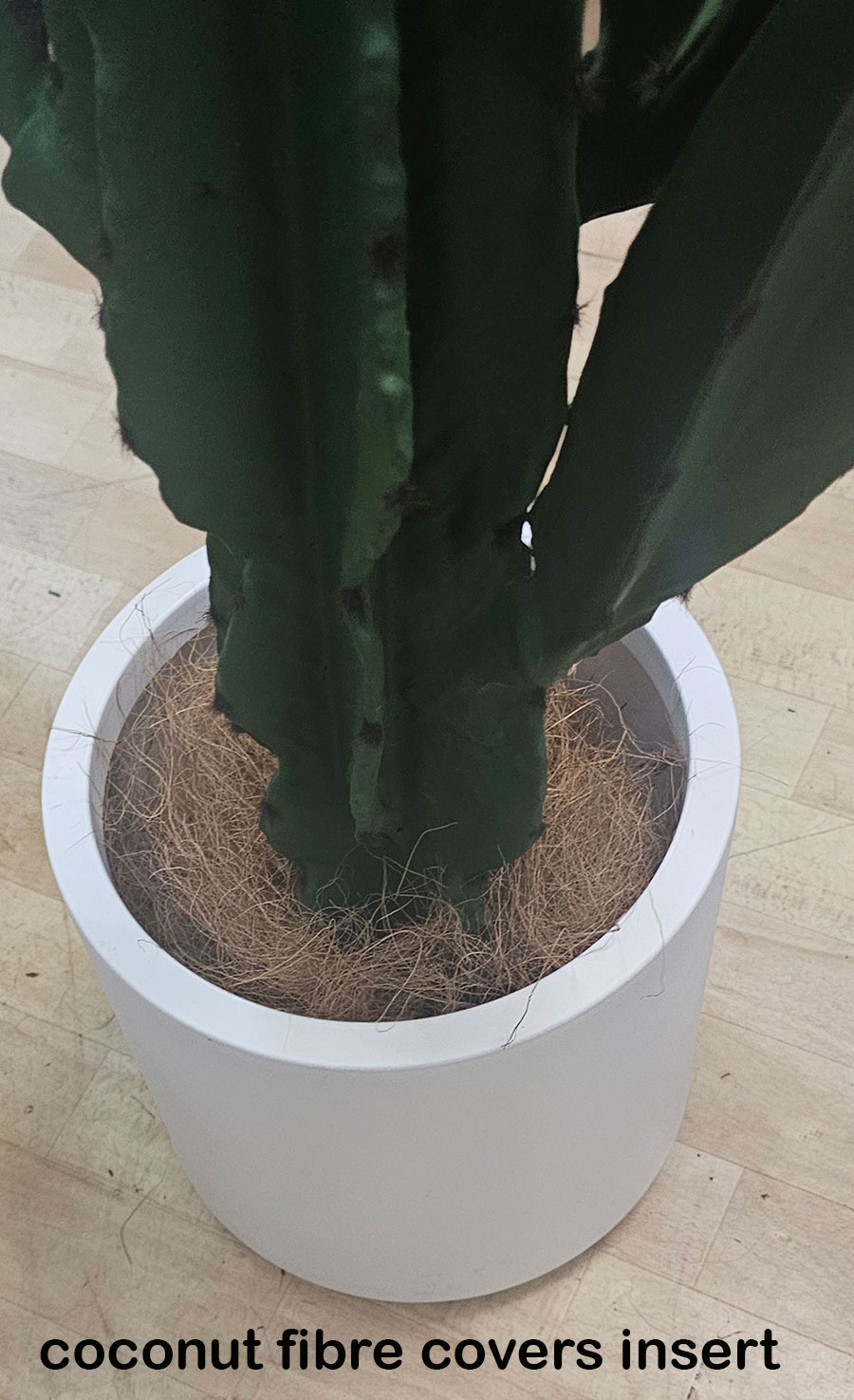 Planters- Cylinder Pot med -white