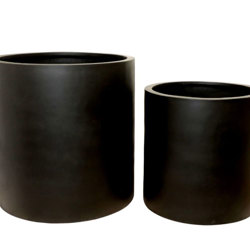 Planters- Cylinder Pot med -white - artificial plants, flowers & trees - image 4