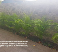Planting artificial plants straight into the garden outdoors!!!