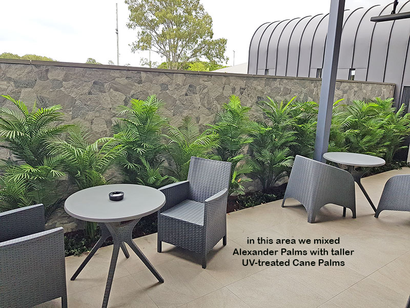 Planting artificial plants straight into the garden outdoors!!!