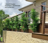 Planting artificial plants straight into the garden outdoors!!!