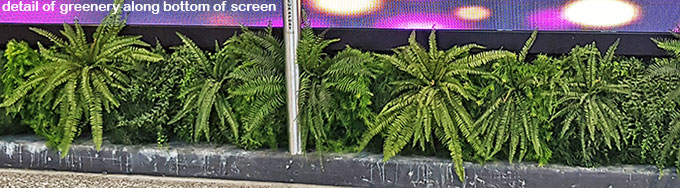 Artificial Green Walls turn concrete canyon into a porte cochere