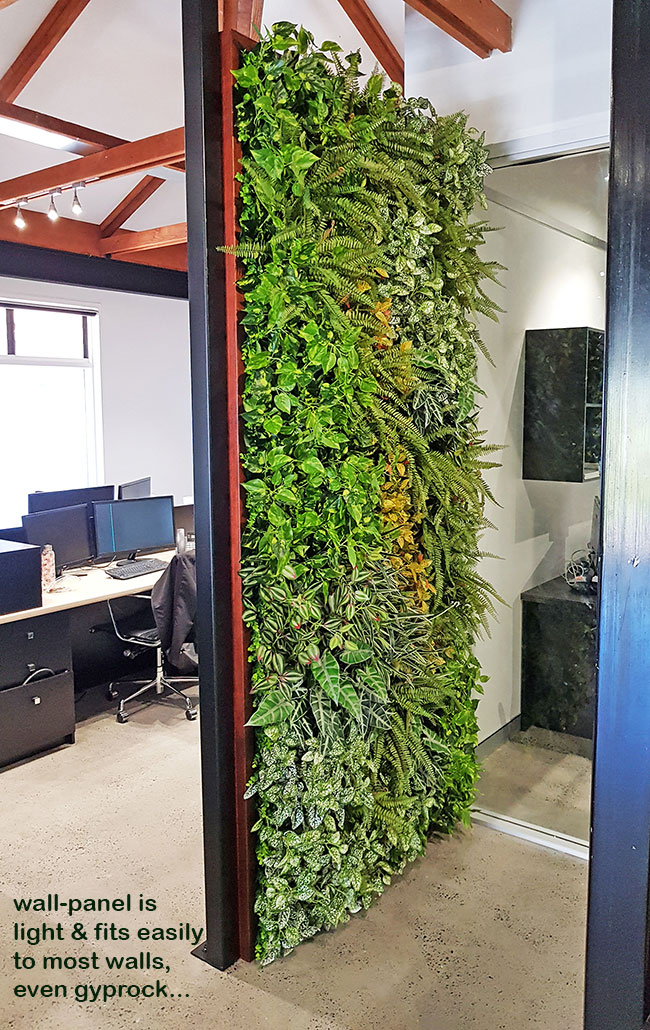Artificial Green Wall for modern open-plan office...