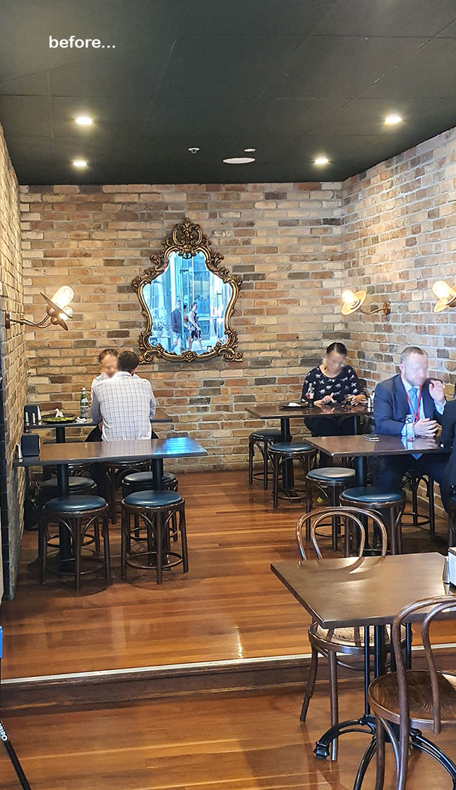 Latest Green-Accents for inner-city Cafe...