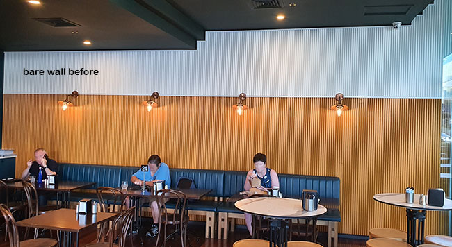 Latest Green-Accents for inner-city Cafe...