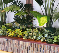 New extensions at large Club feature lush greenery...