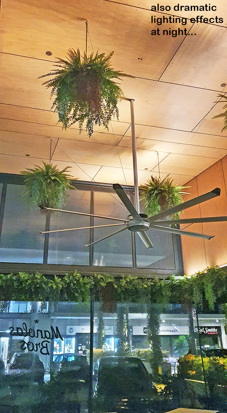 Breezy 'green-curtain' for popular Cafe...