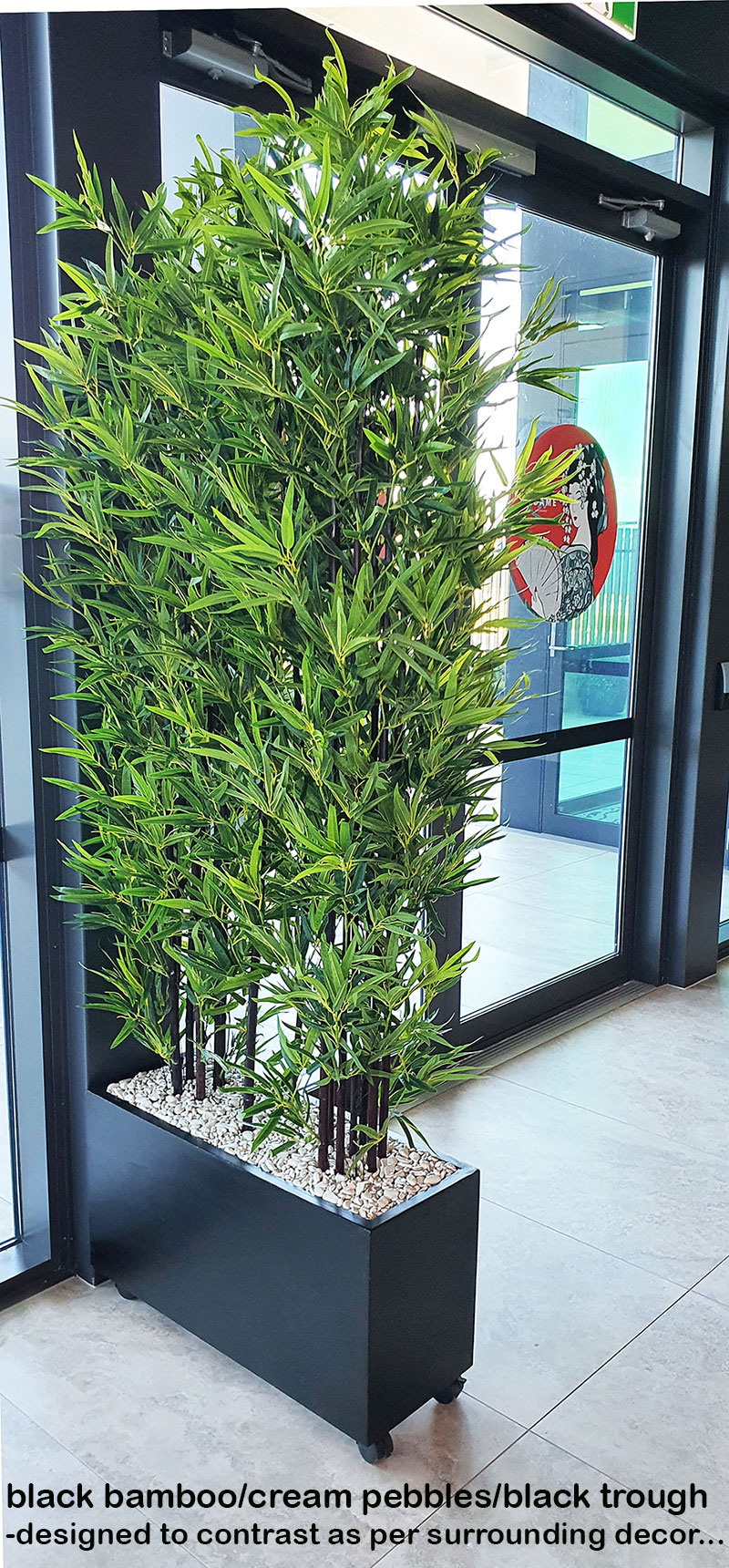 Greenery enhances Restaurant theme...