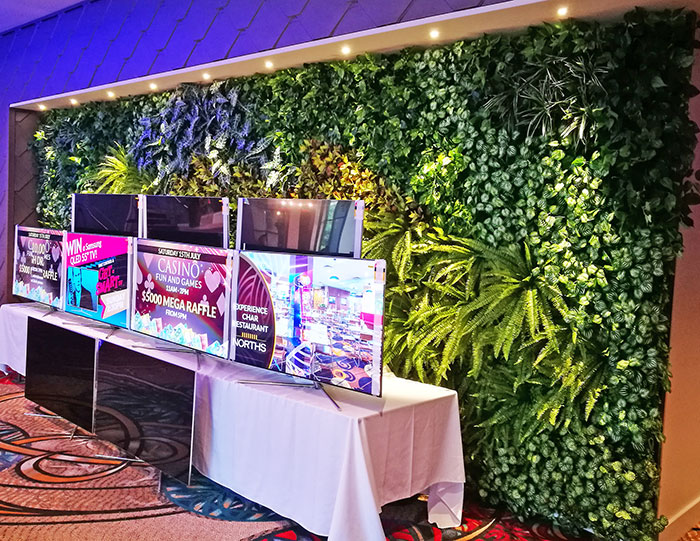 Raised Planter & Green-Wall in Club Foyer