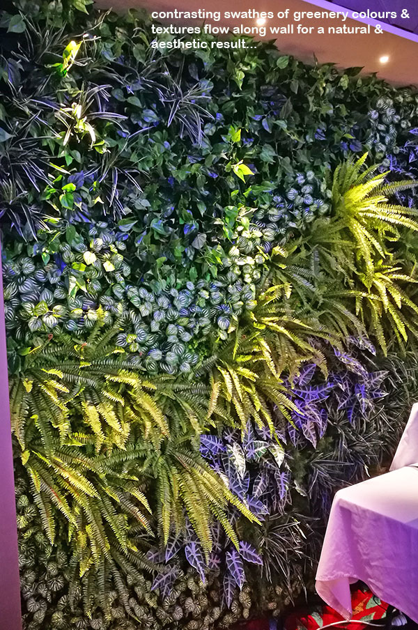 Raised Planter & Green-Wall in Club Foyer