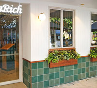 Window-Box planters in Restaurant