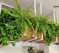 New Tavern uses artificial greenery- lots!