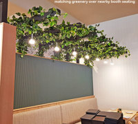 New Tavern uses artificial greenery- lots!