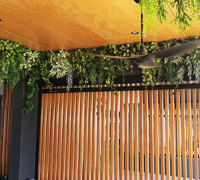 Very latest artificial greenery ideas used to lift Shopping Cnt Dining Precinct...