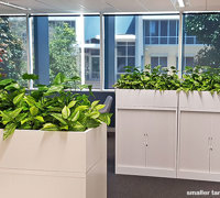 Office 'tambour' Planters...