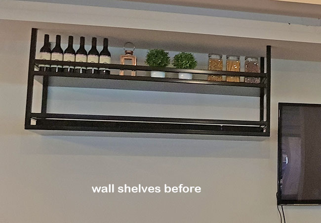 How to easily add artificial greenery to shelves...