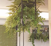 How to easily add artificial greenery to shelves...