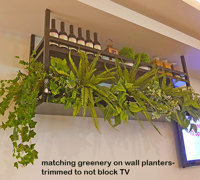 How to easily add artificial greenery to shelves...
