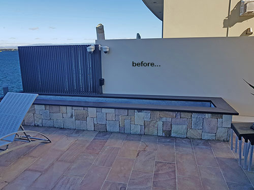 Before & After Shots..... Outdoor Planters