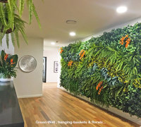 Artificial Green Walls, Greenery & Florals in Club Reception