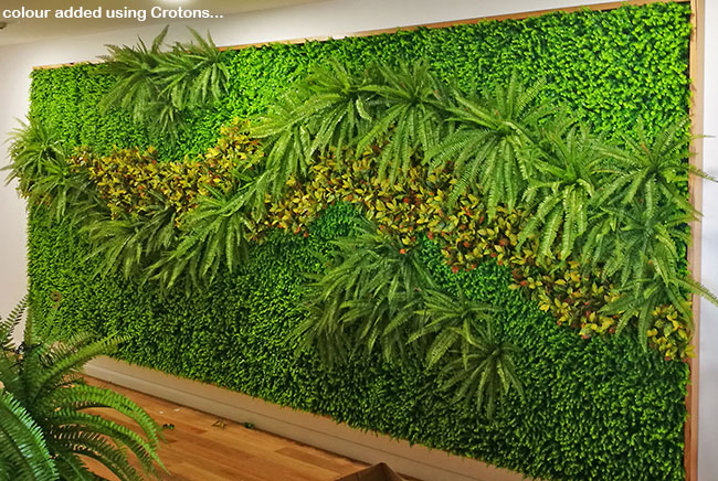 Artificial Green Walls, Greenery & Florals in Club Reception