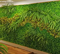 Artificial Green Walls, Greenery & Florals in Club Reception