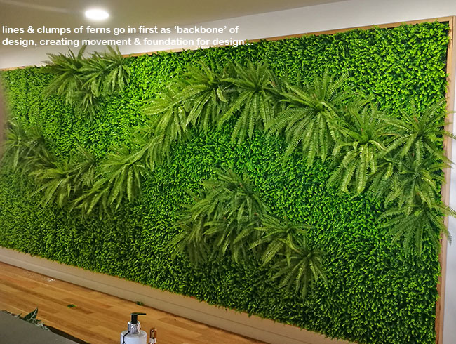 Artificial Green Walls, Greenery & Florals in Club Reception