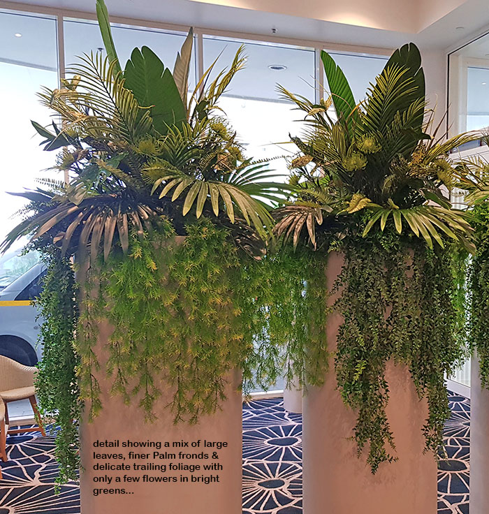 GREEN is the new BLACK!!- mixed Greenery as Floral Art...
