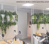New offices with a green shine...