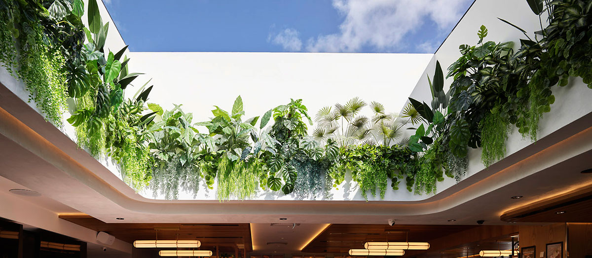 bulkhead planter for overhead green appeal