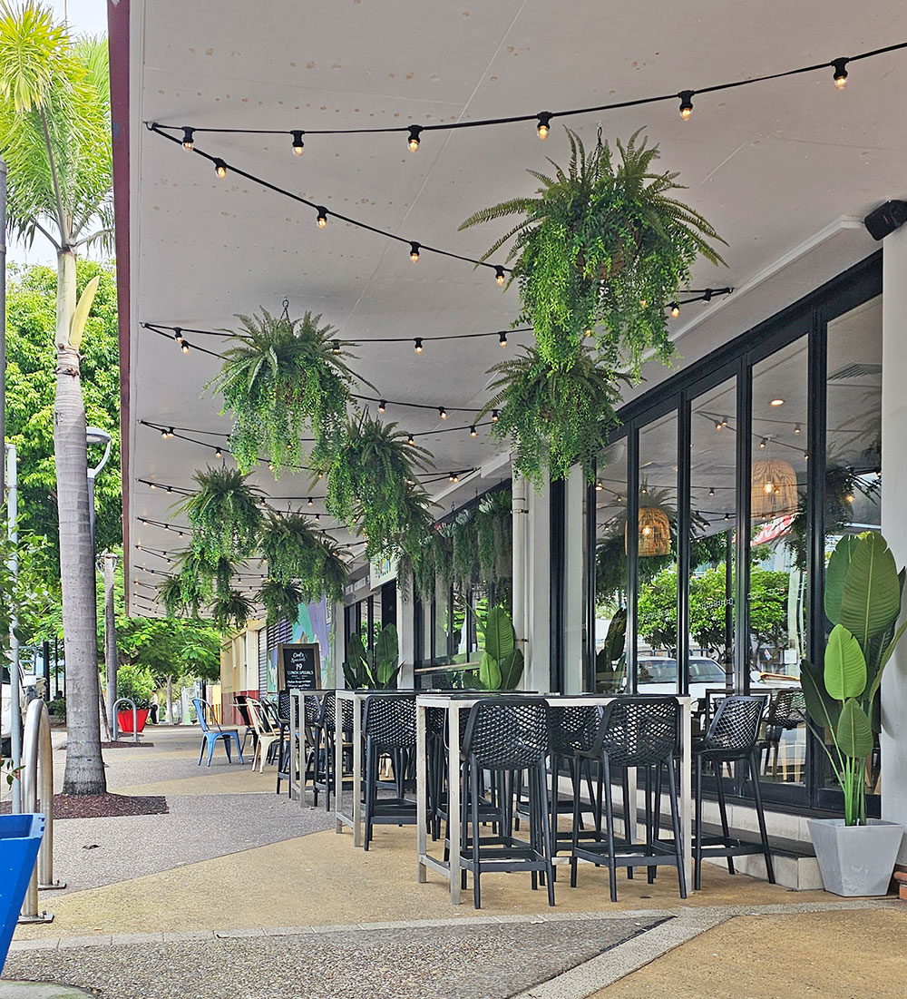 External entry made 'welcomely' by hanging greenery (Copy-1)