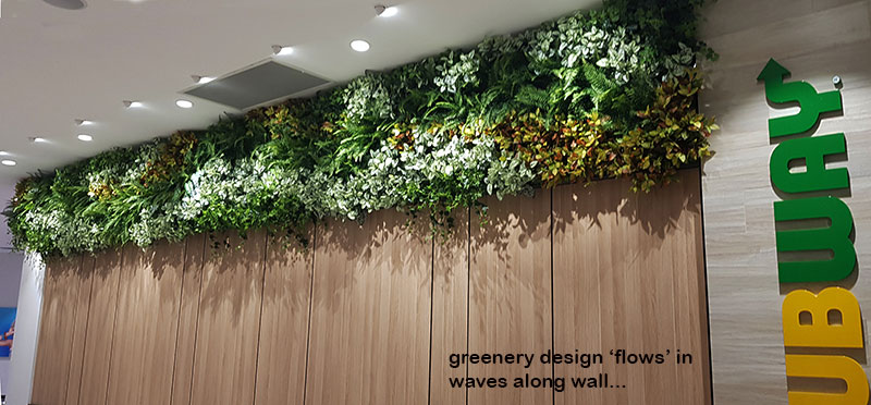Artificial Green Walls brighten up Food Court entrance in Shopping Mall... image 4