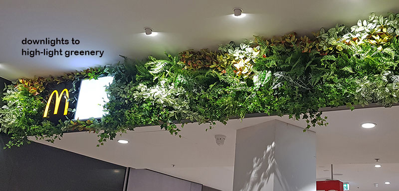 Artificial Green Walls brighten up Food Court entrance in Shopping Mall... image 6