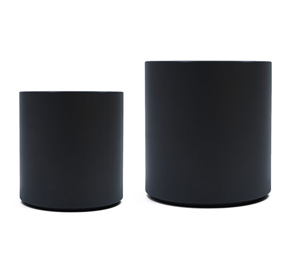 Planters- Cylinder Pot med -black