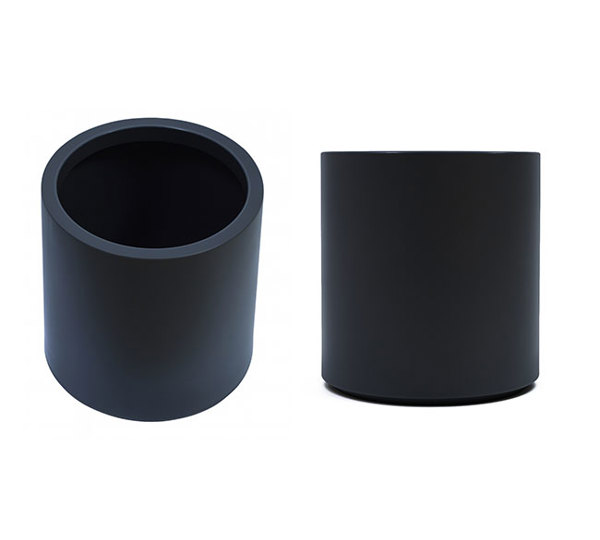 Planters- Cylinder Pot lge -black