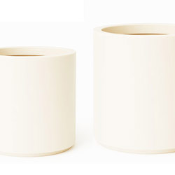 Planters- Cylinder Pot lge -wh - artificial plants, flowers & trees - image 5