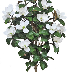 Magnolia deluxe - flowering  1.75m wh-grn - artificial plants, flowers & trees - image 4