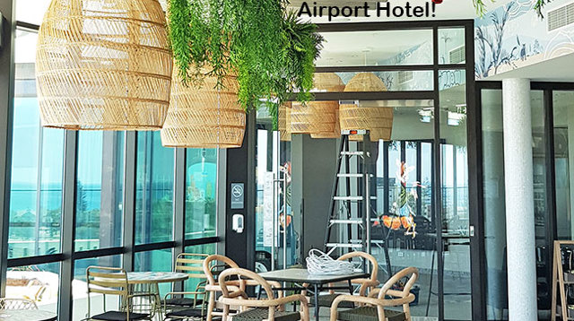 new Sky Bar @ GC Airport Hotel- greenery n scenery!