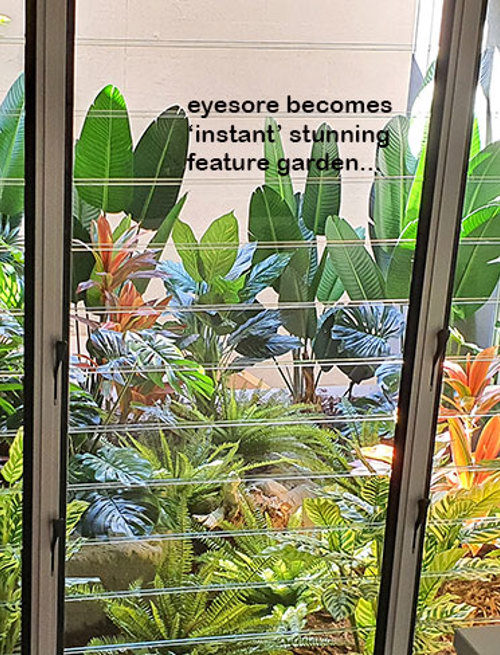 Residential eyesore becomes instant stunning Garden feature...