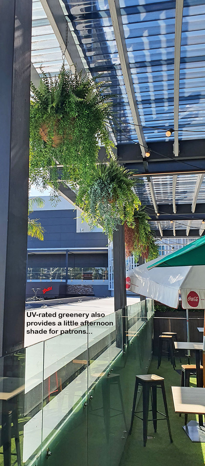 Club 'greens-up' sunny Balcony Bar with latest UV-rated artificial plants... image 4