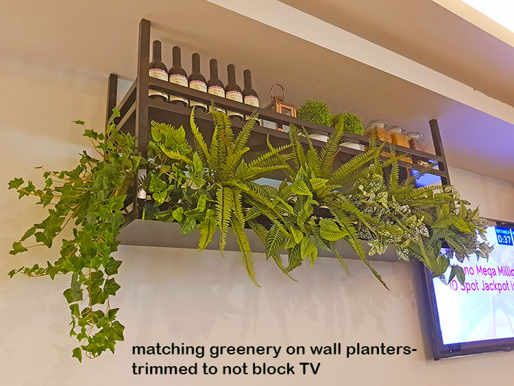 How to easily add artificial greenery to shelves... image 6