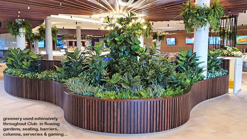 a large reception planter